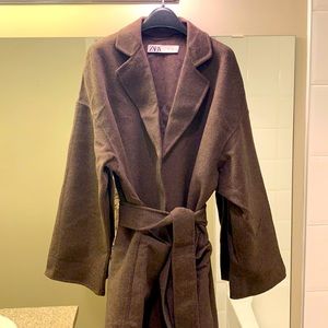 Zara Robe Wool Jacket